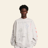 D-R-G-N Meditations Oversized Crew Cement