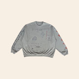 D-R-G-N Meditations Oversized Crew Cement