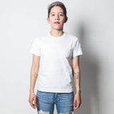 Comme Des Garcons Play Women x Invader Logo-Patch Cotton T-shirt White J