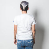 Comme Des Garcons Play Women x Invader Logo-Patch Cotton T-shirt White J