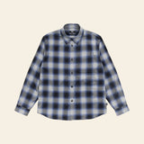 Beach Ombre Plaid Shirt Black