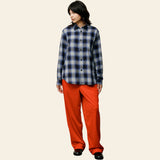 Beach Ombre Plaid Shirt Black
