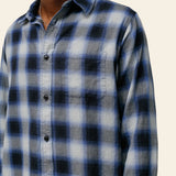 Beach Ombre Plaid Shirt Black