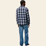 Beach Ombre Plaid Shirt Black