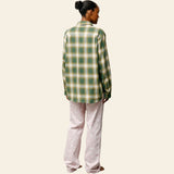 Beach Ombre Plaid Shirt Green