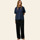 Mesh Track Pant Black