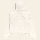 Cursive Applique Zip Hood Natural